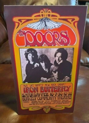 The Doors Reproduction Concert Poster Tabletop Standee 6 1/4" X 10 1/2" - Image 1 of 2