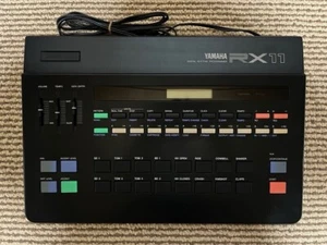YAMAHA RX11 Rhythm Machine Electronic Drum Black Good GP - Picture 1 of 7