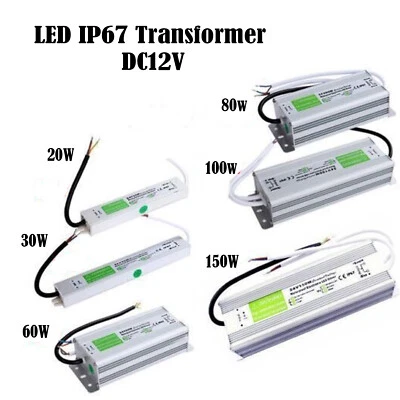 240V DC12V 15W - 150W Waterproof IP67 LED Driver Power Supply Transformer - Image 1 of 4