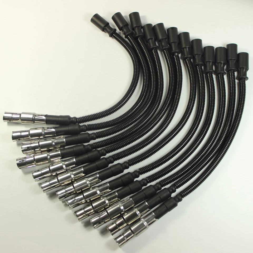Cable de encendido de bujía 12 piezas para Mercedes Benz Clase C Clase E ML SLK 320 350 Foto 1 de 4