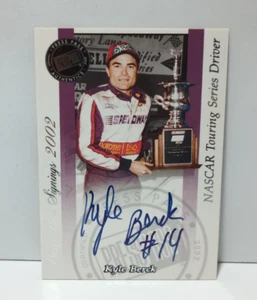 Tarjeta autógrafa Kyle Berck 2002 Press Pass Nascar - Imagen 1 de 2