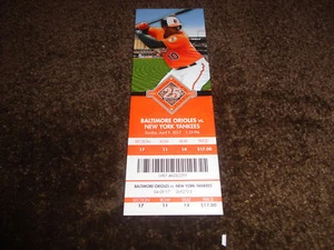 ORIOLES~2017 TICKET STUB 4/9/17 VS YANKEES~Aaron Judge HR CAREER # 5 - Picture 1 of 1