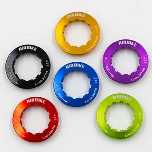 Cassette Lock Ring Lockring Aluminium Black, Blue, Gold, Green, Purple 4 Shimano - Picture 1 of 28