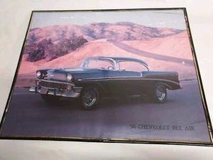 '56 Chevrolet Bel Air Sign Poster With Frame 16 X 20 - Picture 1 of 7
