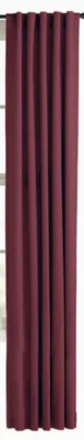 Style Selections Bernard Back Tab Light Filtering Curtain Panel, Red, 84" X 40" - Image 1 of 2