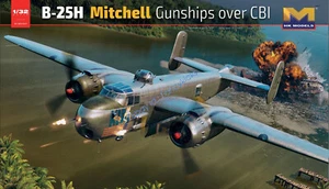 HK Model 01E037 1/32 Scale B-25H Mitchell Gunships over CBI (Plastic model) - Picture 1 of 1