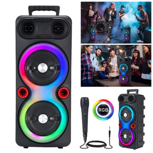 2000W Loud Bluetooth Speaker Portable Party Outdoor Wireless Subwoofer with Mic - Picture 1 of 24
