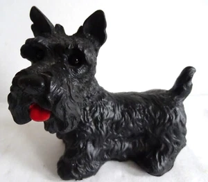 60er Jahre Scottish Terrier Figur Kunststoff Hund Germany 8071 - Bild 1 von 8