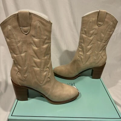 Botas occidentales MIA GIRL Ryleh media pantorrilla para mujer talla 8 nuevas con caja Foto 1 de 4