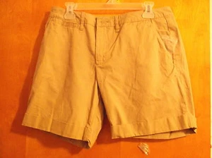 BRAND NEW LADY'S "FADED GLORY" KHIKI TAN " 7" CHINO" SHORTS - Picture 1 of 3