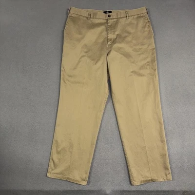 Dockers Signature Pants Men’s 40x32 Khaki Brown Classic Fit Straight D3 Cotton - Image 1 of 4