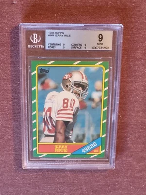 1986 年 Topps 足球大米 #161 BGS 9 — 第 1/2 张图片