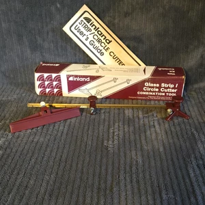 Inland Glasstreifen-/Kreisschneider Kombinationswerkzeug mit Box & Bedienungsanleitung Vintage - Bild 1 von 18