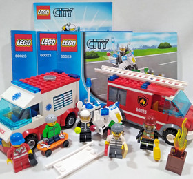 🔥LEGO 60023 CITY STARTER SET 100% Complete w/ Instructions & Minifigures NICE