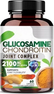 Glucosamin Chondroitin MSM 2100mg Komplex - Gelenkunterstützung Ergänzung für Gelenke - Bild 1 von 9