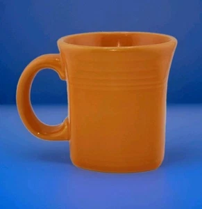 Fiesta - Square Mug - Tangerine Orange Homer Laughlin HLC Fiestaware Coffee Cup - Picture 1 of 13