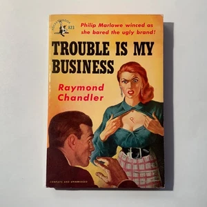 Trouble Is My Business by Raymond Chandler 1951 Pocket Book 823, 1st Pr. N. Fine - Picture 1 of 4