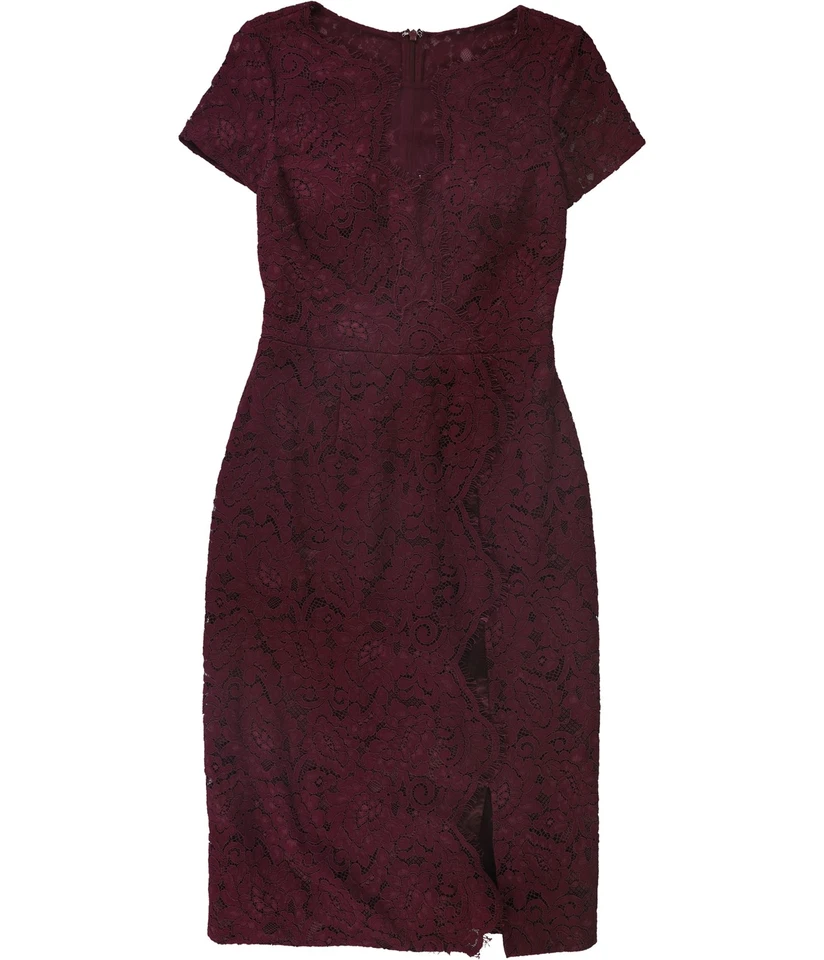 JS Collections Womens Floral Lace Sheath Dress, purple, 4 - Image 1 of 1