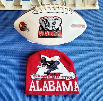 Gorro Baden Alabama logotipo maré carmesim futebol e vermelho brilhante e branco Alabama - Imagem 1 de 4