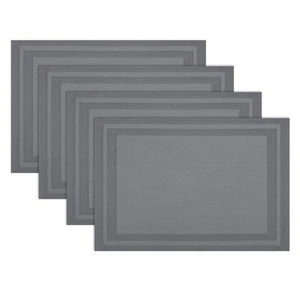 Placemats Set of 4,Heat Resistant Woven Vinyl Washable PVC Place Mats,Non-Sli... - Picture 1 of 8