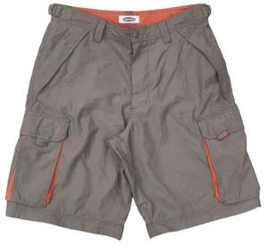 Pantalones Cortos Carga Old Navy Para Hombre W33 Gris Naranja Poliéster Q1'01 De Colección - Imagen 1 de 13