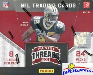 2011 Panini Threads Football HUGE Factory Sealed HOBBY Box-192 Cards+4 AUTO/MEM - Picture 1 of 1