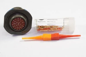 D38999/24WE26PA Amphenol Jam Nut Receptacle w/ Contacts 26 Pos Male 17 Shell NOS - Picture 1 of 3