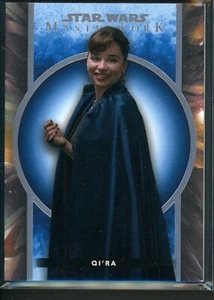2022 Topps Star Wars Masterwork Blue Parallel Base 92 Qi'ra - Imagen 1 de 2