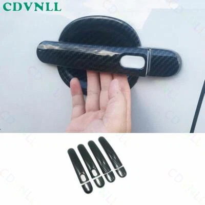 Рама внешней боковой дверной ручки из углеродного волокна для Volkswagen Jetta 2012-2018 ABS - Изображение 1 из 4