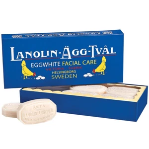 Victoria Scandinavian Soap AB Lanolin-Agg-Tval Swedish Eggwhite Facial Soap -US