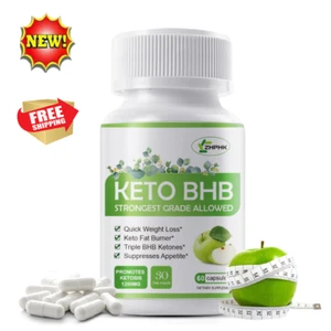 Cápsulas Keto BHB píldoras de dieta ceto más fuertes pérdida de peso cetosis BHB quemador de grasa - Imagen 1 de 11