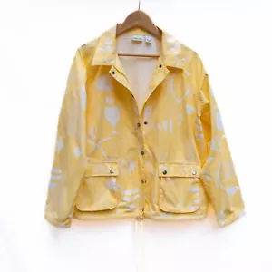 Giacca Parka Donna Chico's 3/US16 Cotone Giallo Pesce Costale Barca Estiva Spiaggia - Foto 1 di 8
