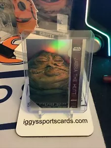 JABBA THE HUTT REFRACTOR 2023 TOPPS STAR WARS FINEST #FN-57 - Picture 1 of 2