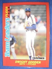 1988 FLEER KAY BEE TEAM LEADERS DWIGHT GOODEN NEW YORK METS #10 FREE SHIPPING