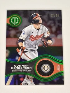 2025 Topps Tribute - Gunnar Henderson - Stamp Of Approval Relic Green /99 (Mem) - Picture 1 of 2