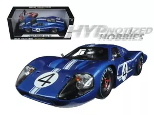 SHELBY COLLECTIBLES 1:18 FORD GT MKIV #4 1967 LE MANS BLU PRESSOFUSO 426 - Foto 1 di 6