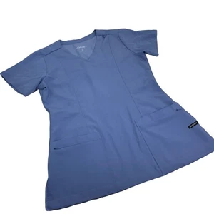 Jockey Scrub Women's Blue Medical Top Stretch Shirt Size XS - Picture 1 of 7