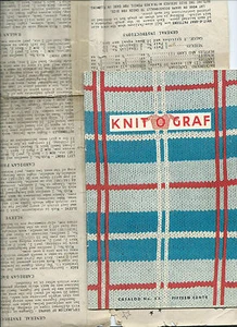 1950 TEJIDO O GRAF patrón de tejido 855 traje de sol cárdigan Panty + fino catálogo 1952 - Imagen 1 de 3