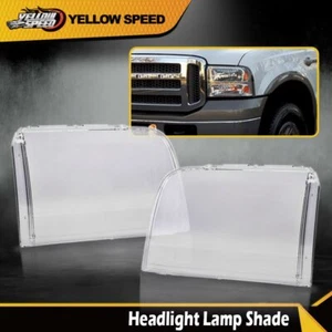 Fit For 2005-2007 Ford F250 F350 Super Duty Clear Headlight Lamps Lens Cover - Picture 1 of 11