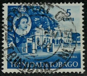 Trinidad & Tobago 1960 Sc#91 - 5c Whitehall Used VF - Picture 1 of 3