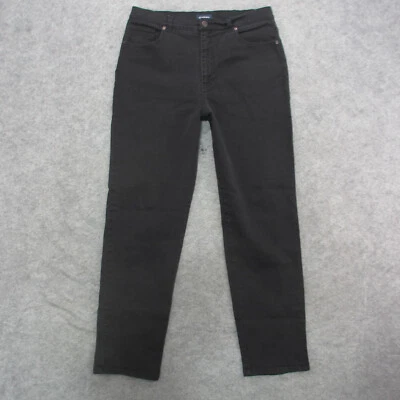 Jeans feminino Sonoma 14 preto lavagem escura cintura alta Mom Jeans - Imagem 1 de 4