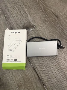 Zmuipn USB C Docking Station Dual HDMI DisplayPort Monitor for laptop 8 in 1 - Picture 1 of 6