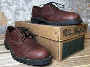 HS Trask Braun Gallatin Bison Rosine Leder Oxford Schuhe Herren Größe 13 - Bild 1 von 8