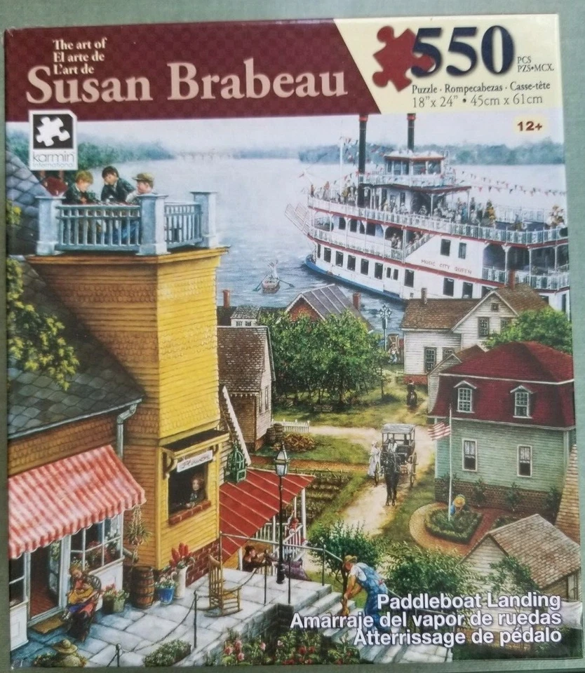 Rompecabezas Susan Brabeau "Embarco de remo" 18" x 24" 550 piezas usado. Foto 1 de 2