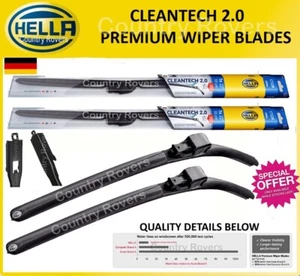 BMW 2 SERIES CONVERTIBLE WIPER BLADES 2014 ONWARD (F23) HELLA QUALITY 22" & 18" - Picture 1 of 8