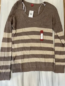 Damen Guess gestreiftes Langarmshirt - Größe XL - Bild 1 von 6