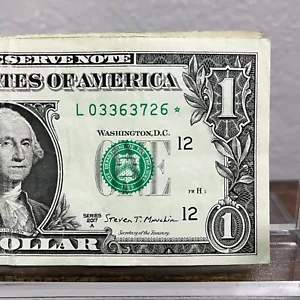 2017A San Francisco Star Note Dollar Schein 640K Bogen gelaufen 2 von 3 Lot 1 Note - Bild 1 von 8