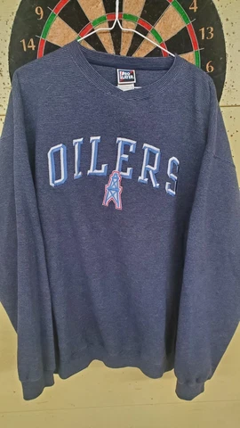 Vintage 90s Houston Oilers crewneck sweatshirt Tennessee Titans Pro Player XL Cover