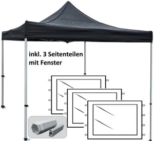 PROFI-Faltzelt Faltpavillon Pavillon 4x4 Partyzelt Popup Zelt Wasserdicht - Bild 1 von 15