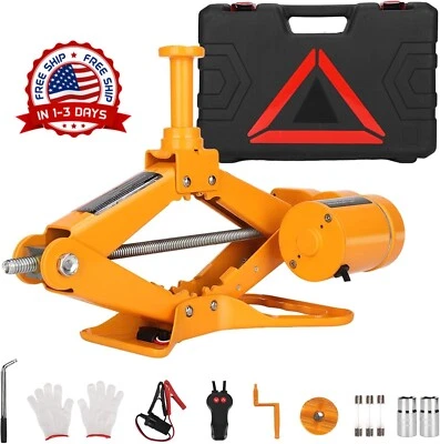 Gato Hidraulico Eléctrico 12V 3 Toneladas Elevador Hidráulico Para Carro Autos Foto 1 de 4